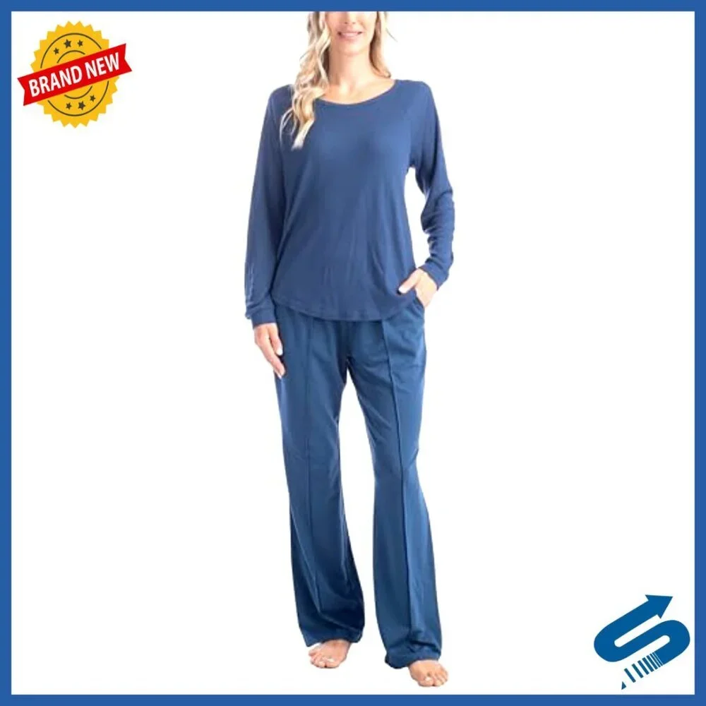 3-Piece Lounge Set with Quilted Shacket, Pajama Pants, Long Sleeve Top